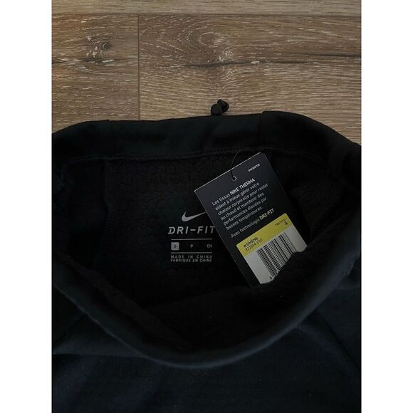 Nike Womens Black Therma Sphere Training Top Hoodie Funnel Neck Small 811654-010 - Picture 3 of 3